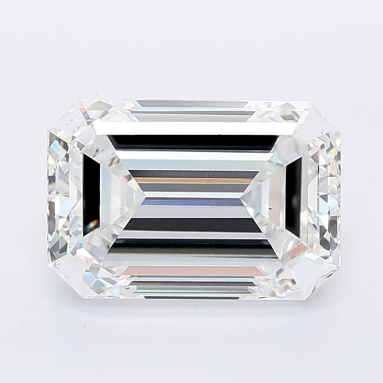 2.70 carat emerald lab grown diamond E color VS1 clarity