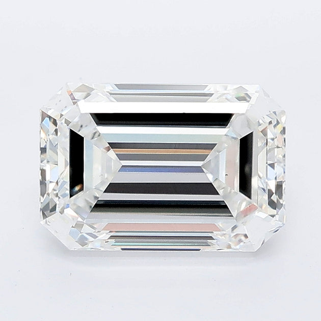2.70 carat emerald lab grown diamond E color VS1 clarity