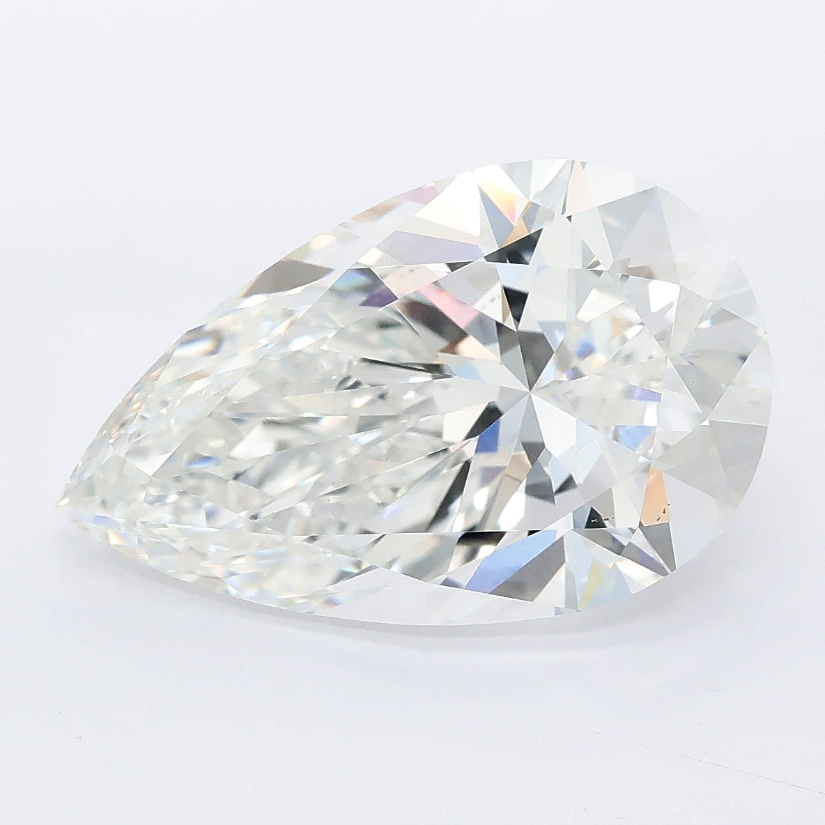 7.05 carat pear lab grown diamond F color VVS2 clarity