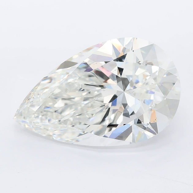 7.05 carat pear lab grown diamond F color VVS2 clarity