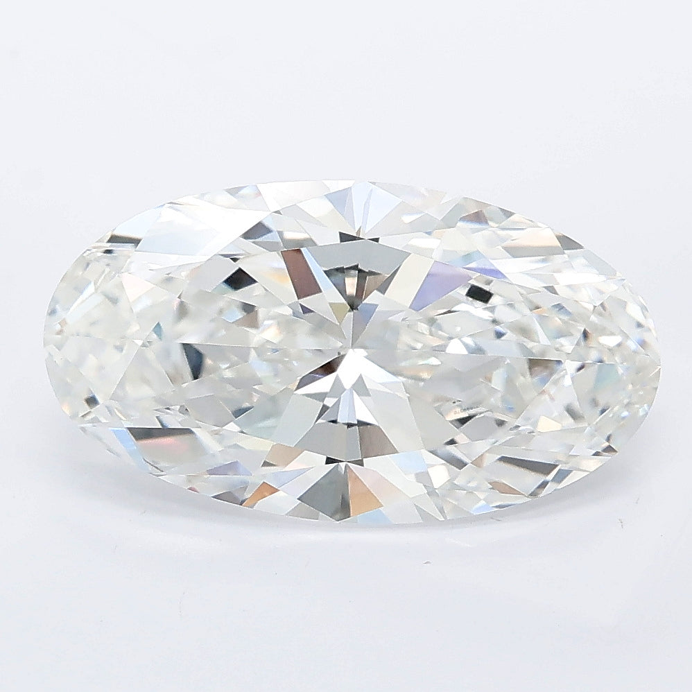 3.51 carat moval lab grown diamond E color VVS2 clarity