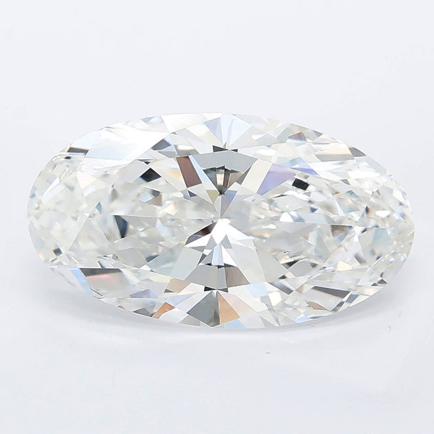 3.51 carat moval lab grown diamond E color VVS2 clarity