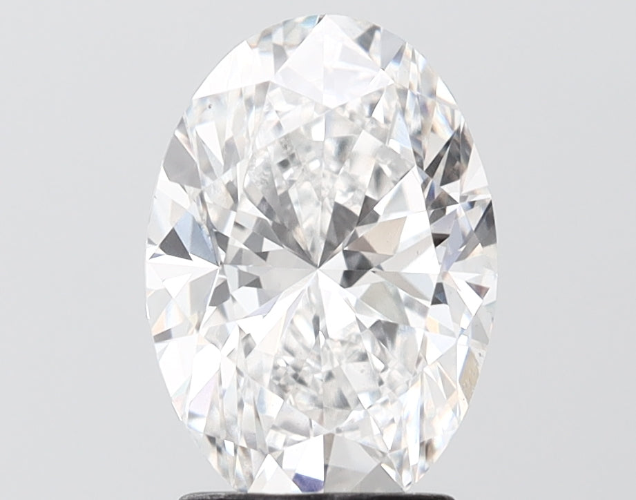 2.59 carat oval lab grown diamond E color VS1 clarity