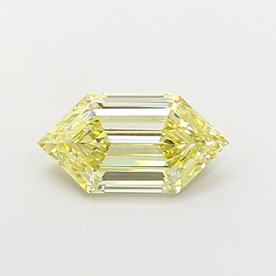 2.05 carat fancy yellow dutch marquise lab grown diamond VS2 clarity