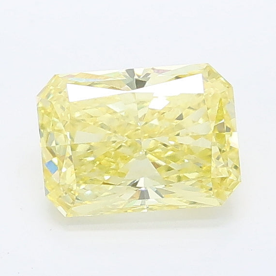 1.01 carat fancy intense yellow radiant lab grown diamond VVS2 clarity