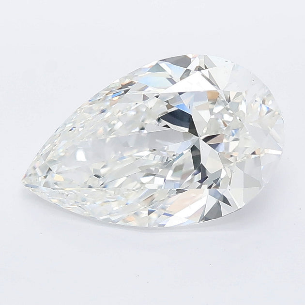 2.50 carat pear lab grown diamond E color VS1 clarity