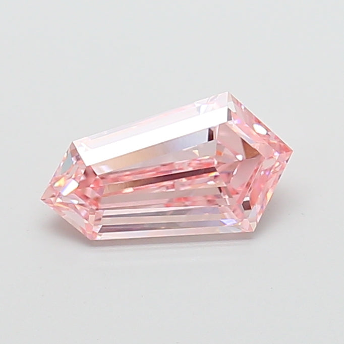 2.24 carat fancy intense pink shield lab grown diamond VVS2 clarity