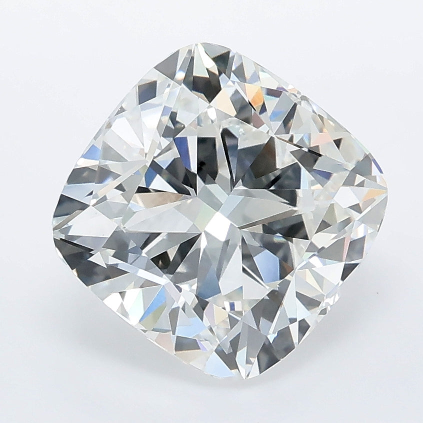 4.08 carat cushion lab grown diamond F color VVS2 clarity