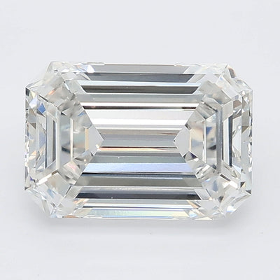 2.77 carat emerald lab grown diamond F color VVS2 clarity