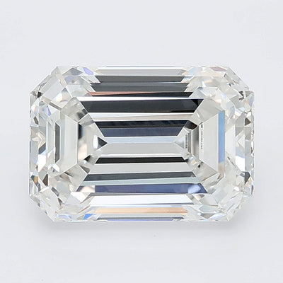 2.77 carat emerald lab grown diamond E color VVS2 clarity