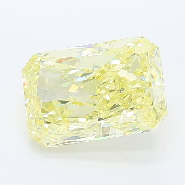 1.43 carat fancy intense yellow radiant lab grown diamond VS1 clarity