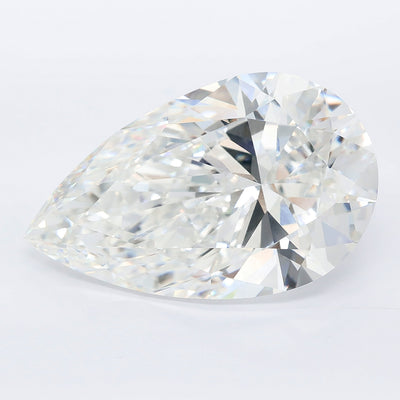 14.01 carat pear lab grown diamond F color VVS2 clarity