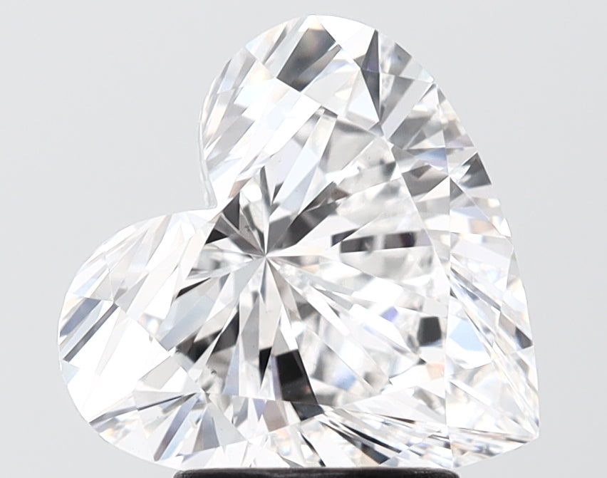 3.25 carat heart lab grown diamond E color VS1 clarity