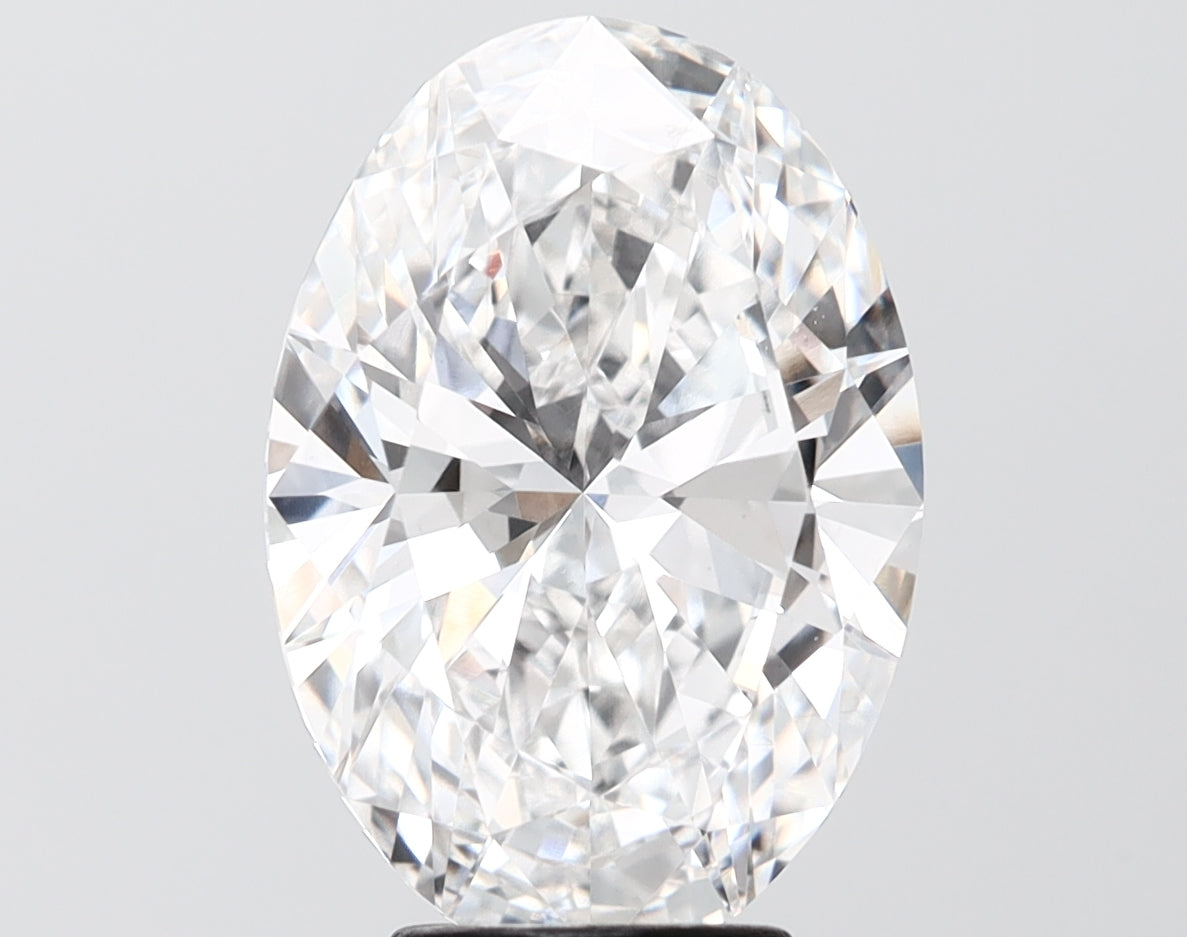 5.02 carat oval lab grown diamond E color VS1 clarity