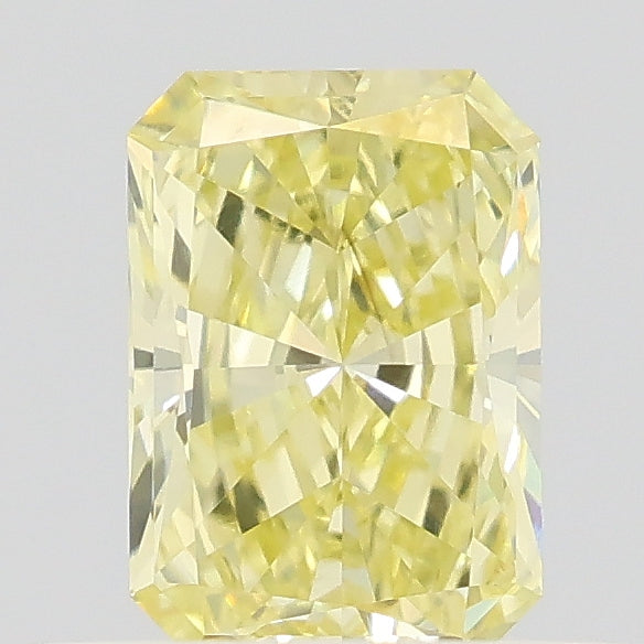 0.46 carat fancy intense yellow radiant lab grown diamond VS1 clarity