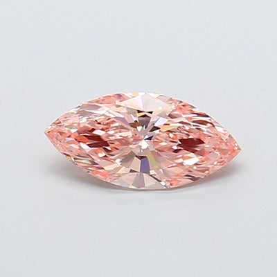 1.05 carat fancy vivid pink marquise lab grown diamond VVS2 clarity