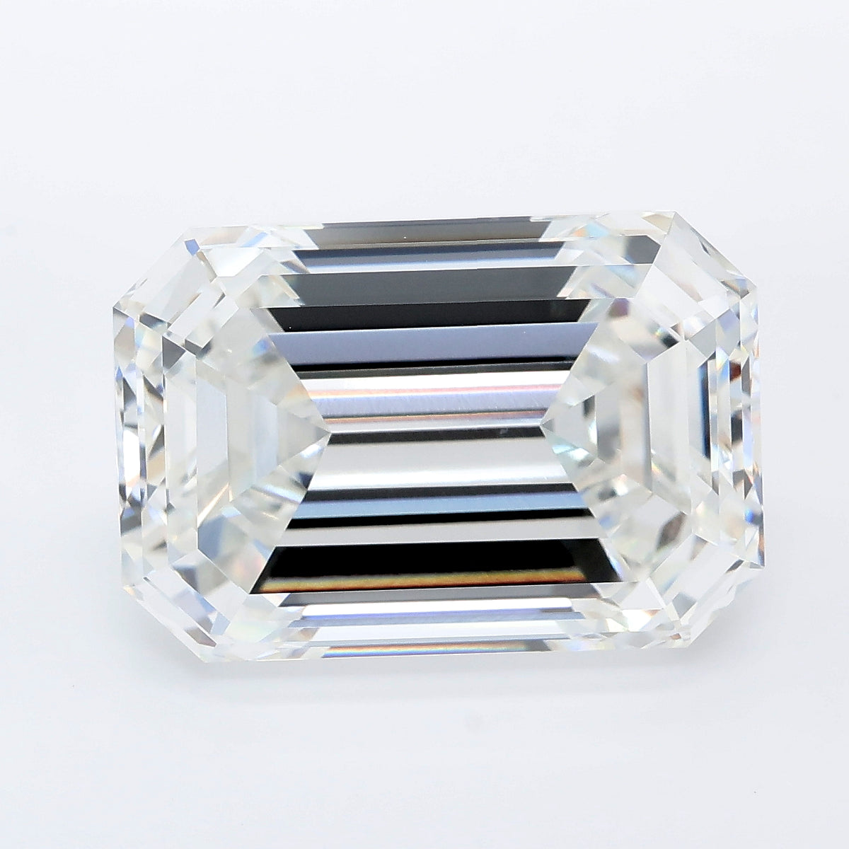12.60 carat emerald lab grown diamond F color VVS2 clarity