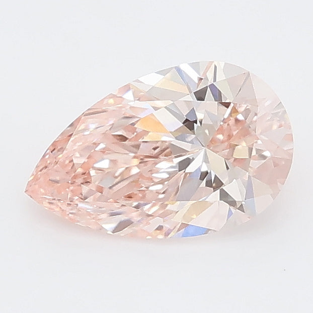 1.02 carat fancy intense pink pear lab grown diamond VVS2 clarity