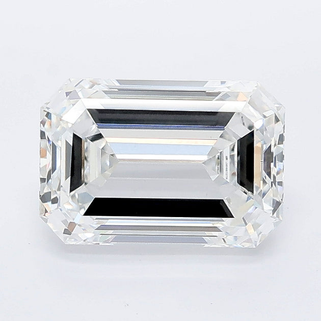 2.58 carat emerald lab grown diamond D color VS1 clarity