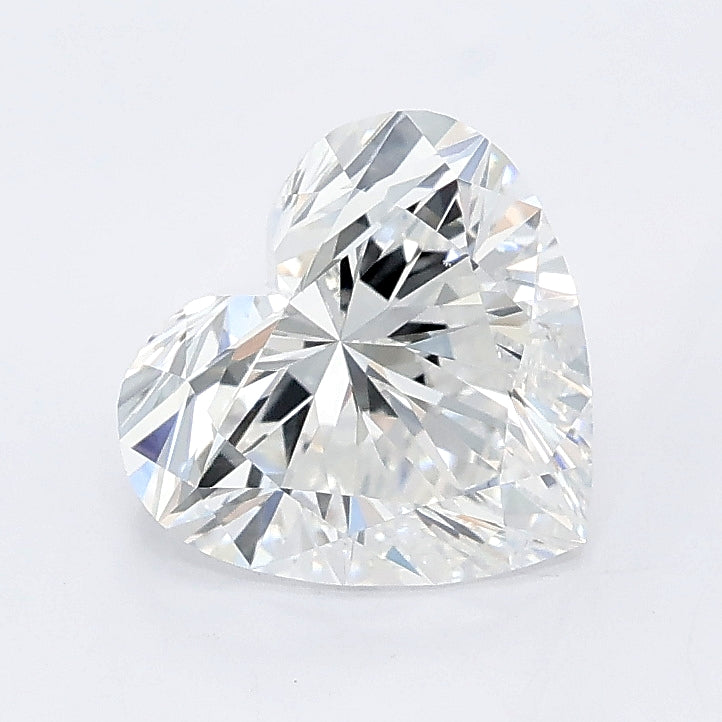 1.53 carat heart lab grown diamond D color VS1 clarity
