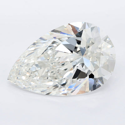 10.02 carat pear lab grown diamond F color VVS2 clarity