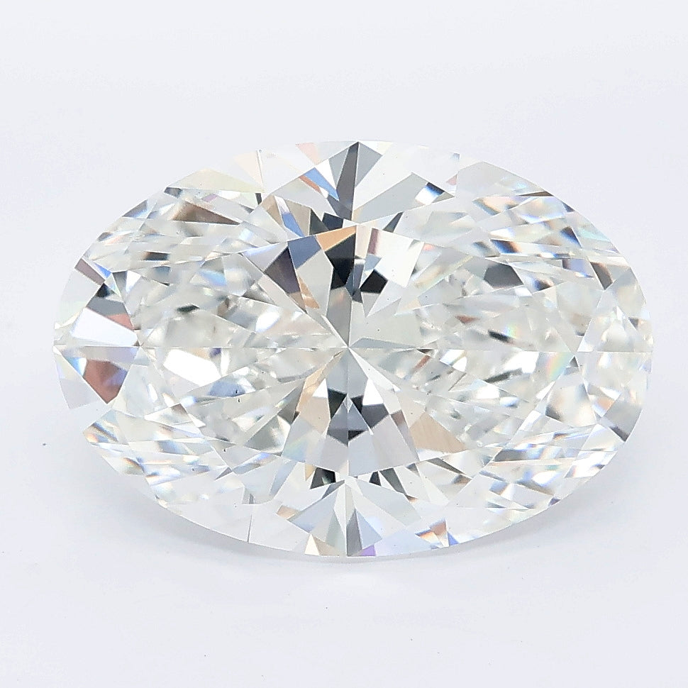5.07 carat oval lab grown diamond E color VS1 clarity