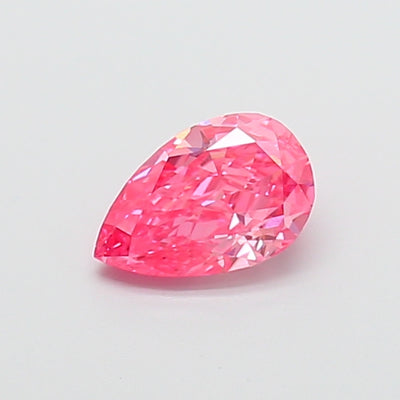 1.04 carat fancy vivid pink pear lab grown diamond VVS2 clarity