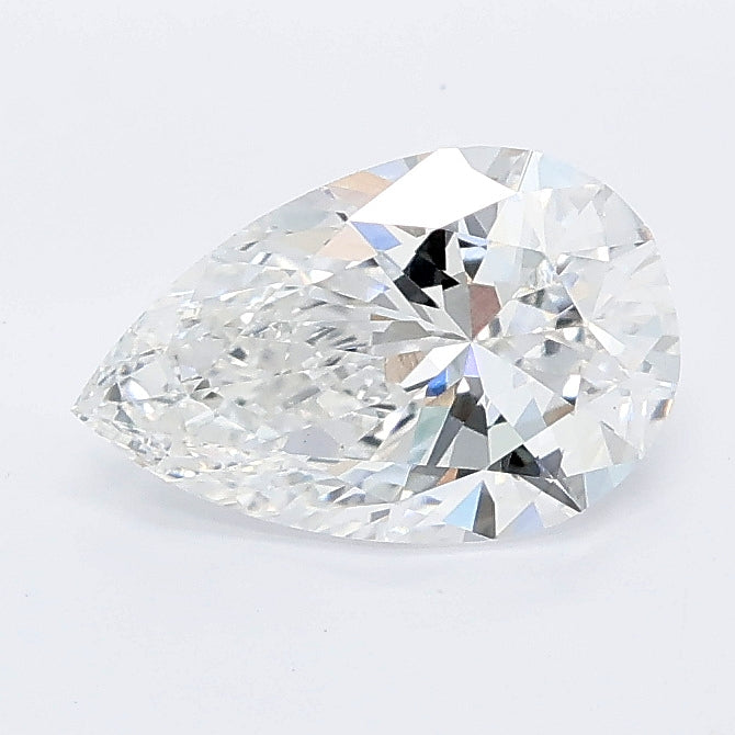 1.09 carat pear lab grown diamond E color VVS2 clarity