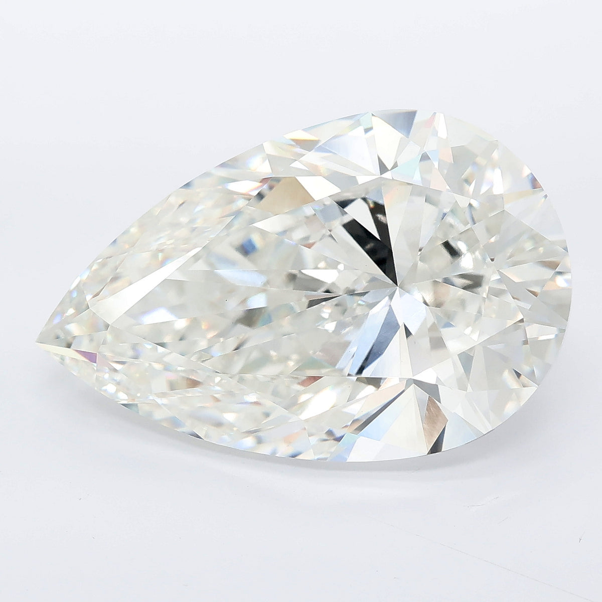 13.07 carat pear lab grown diamond G color VVS2 clarity
