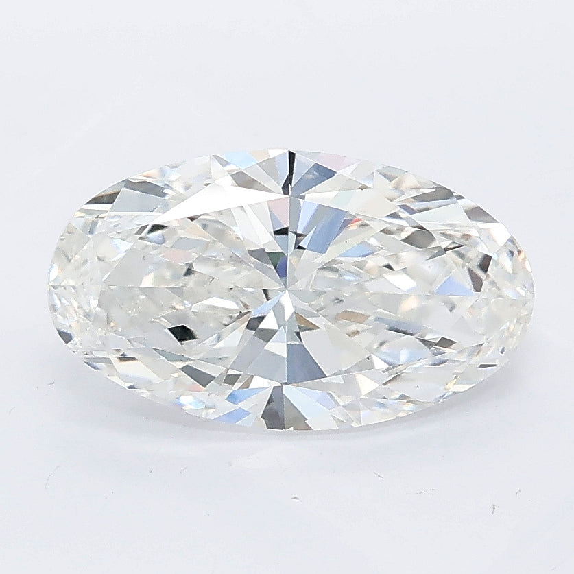2.05 carat moval lab grown diamond E color VS1 clarity