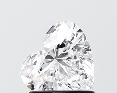 1.01 carat heart lab grown diamond D color VVS2 clarity