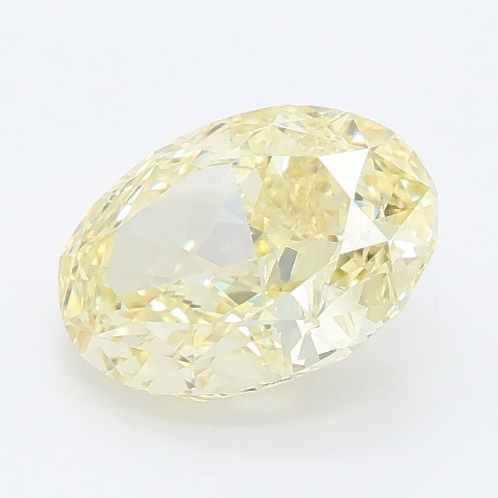 2.25 carat fancy intense yellow oval lab grown diamond VVS2 clarity