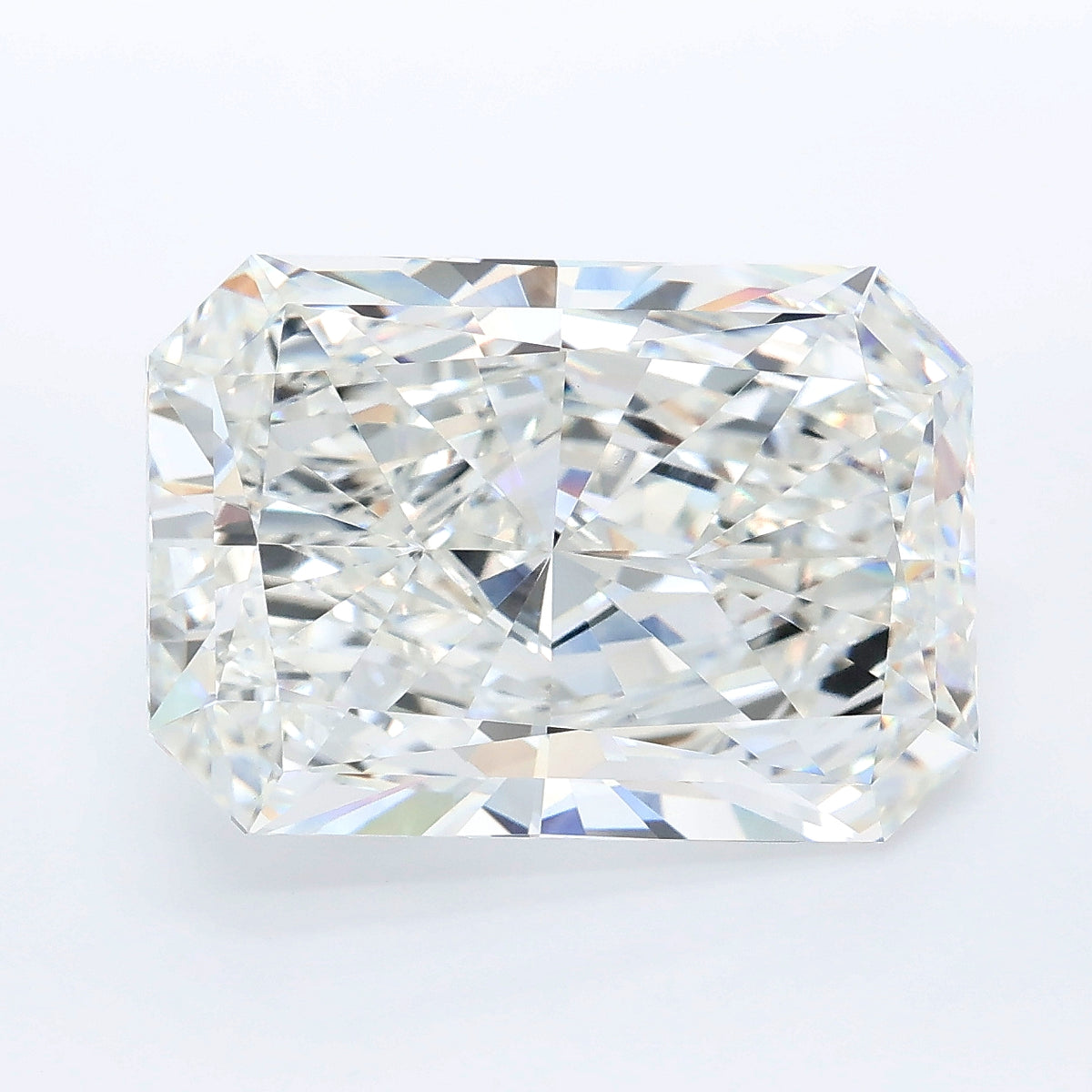 8.75 carat radiant lab grown diamond F color VVS2 clarity