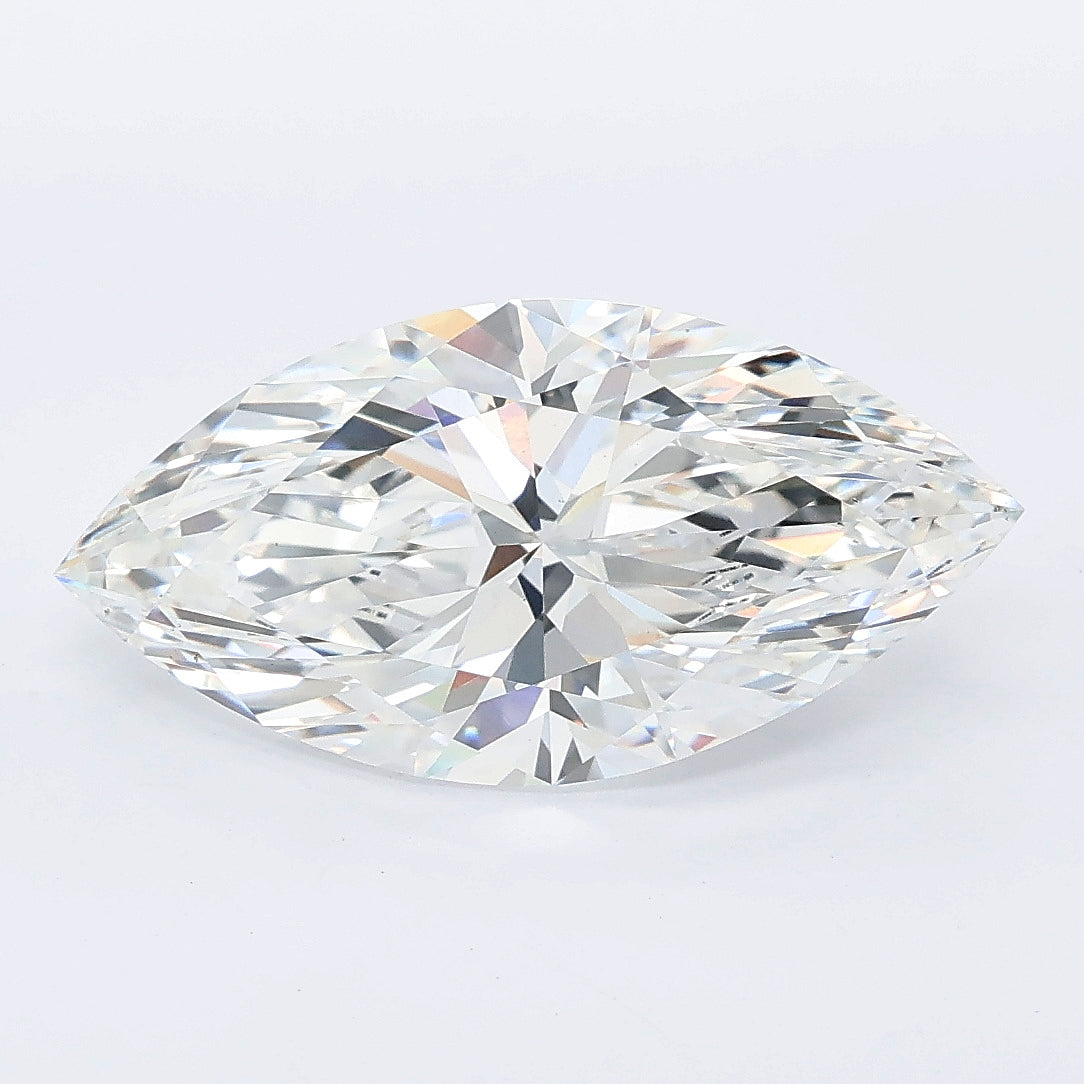 3.55 carat marquise lab grown diamond E color VS1 clarity
