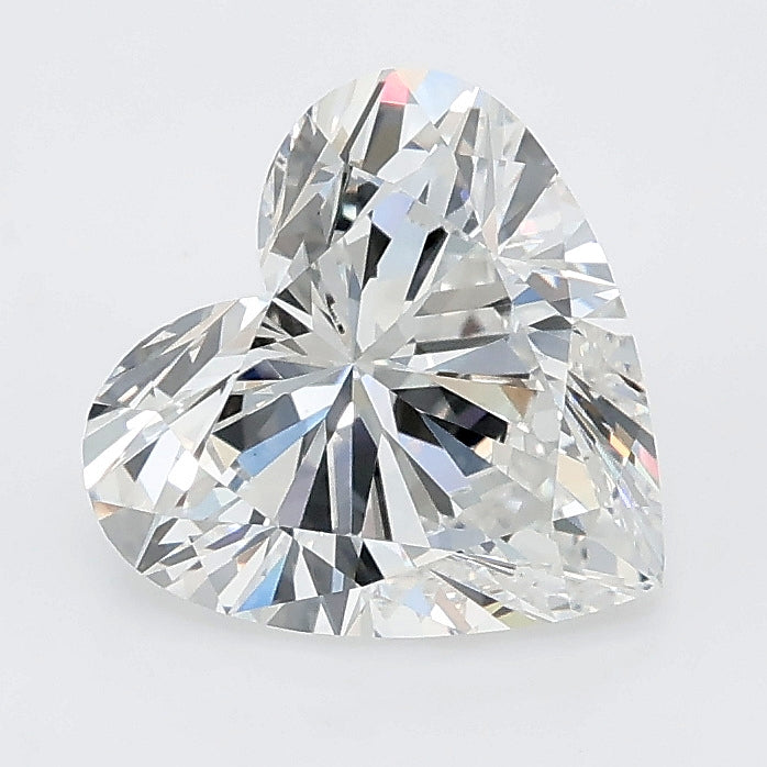 2.04 carat heart lab grown diamond E color VVS2 clarity