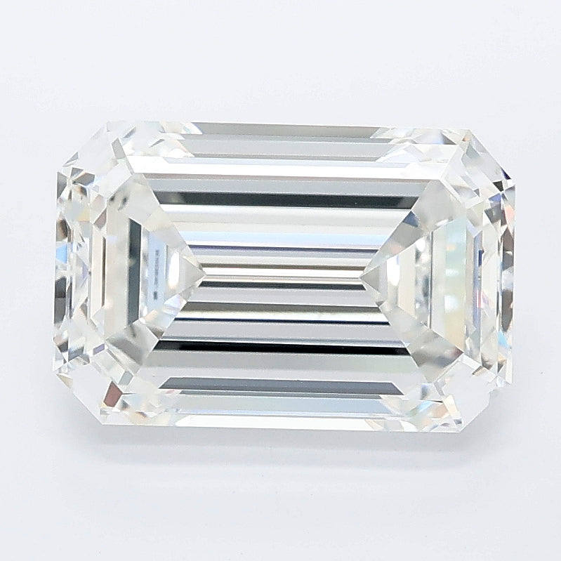 3.53 carat emerald lab grown diamond E color VVS2 clarity