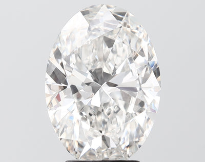 4.07 carat oval lab grown diamond F color VS1 clarity