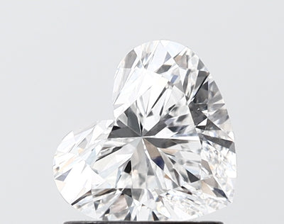 1.09 carat heart lab grown diamond E color VS1 clarity
