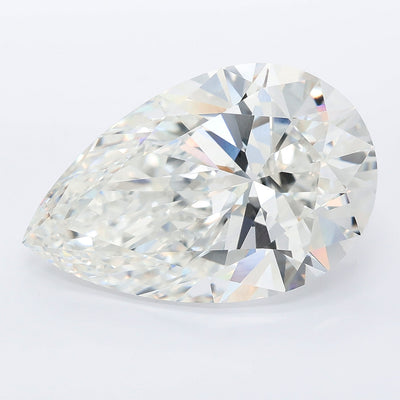 12.10 carat pear lab grown diamond F color VVS2 clarity