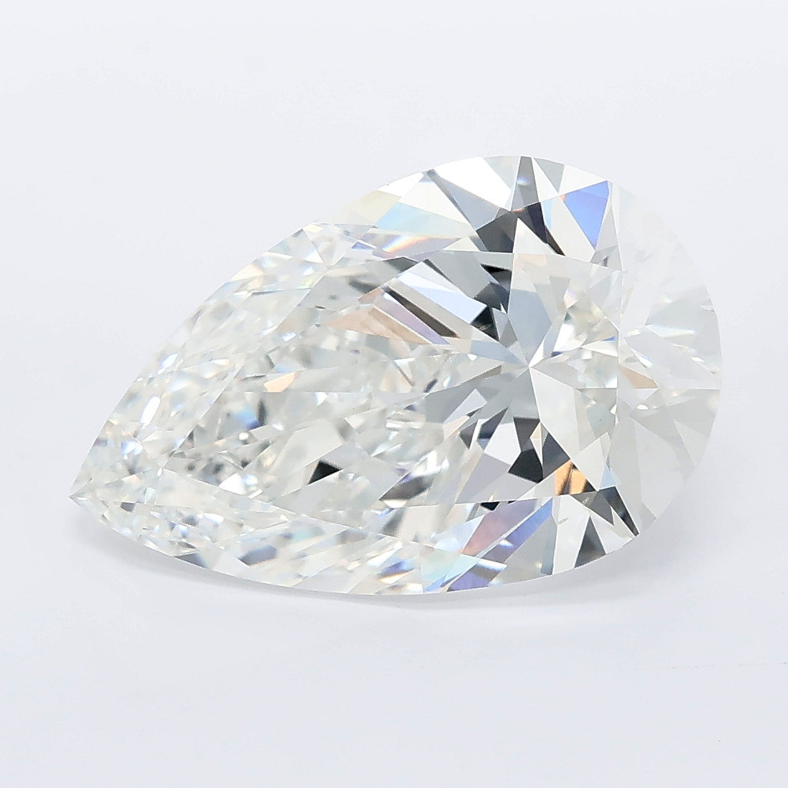 5.50 carat pear lab grown diamond E color VVS2 clarity