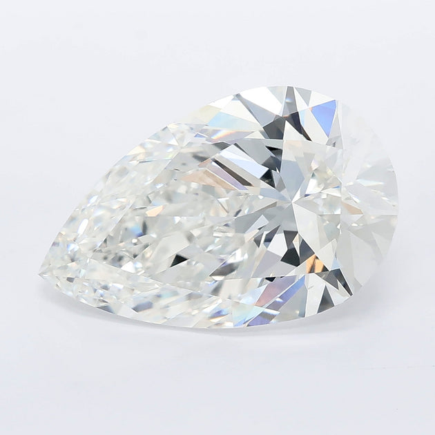 5.50 carat pear lab grown diamond E color VVS2 clarity