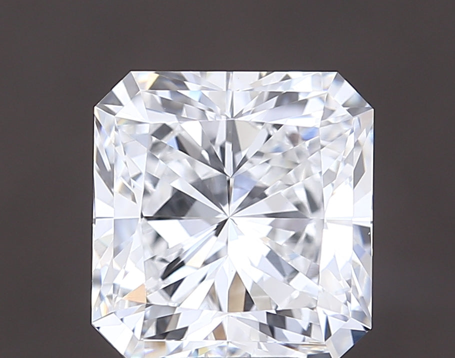 6.01 carat radiant lab grown diamond D color VVS2 clarity