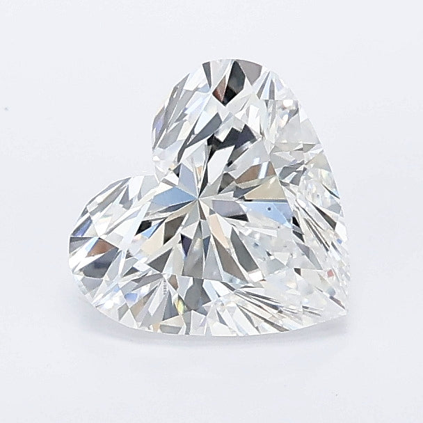 1.01 carat heart lab grown diamond E color VVS2 clarity