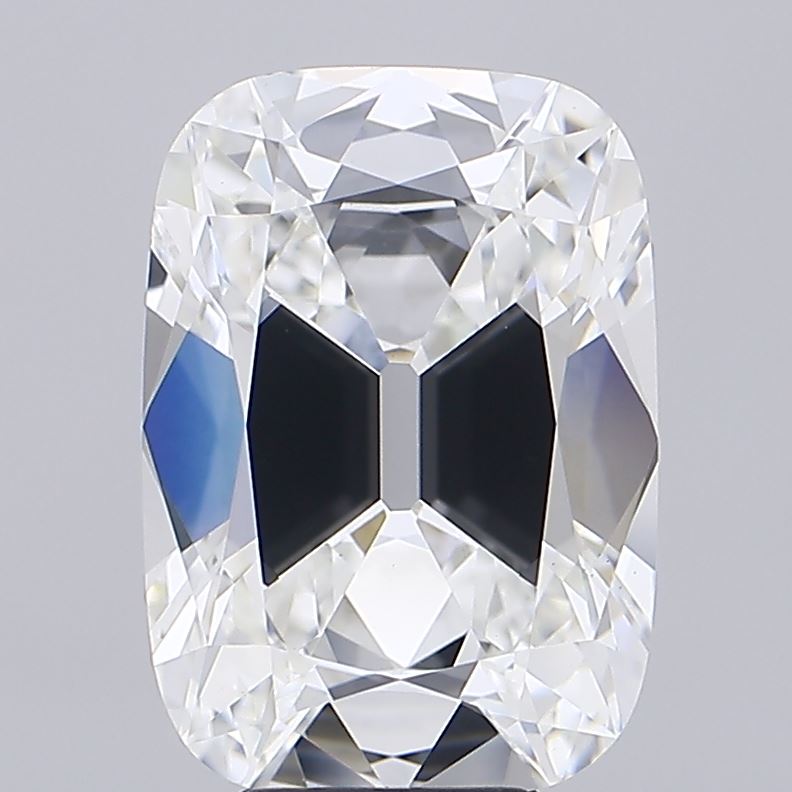 7.03 carat old mine cushion lab grown diamond F color VS1 clarity