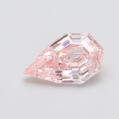 1.99 carat fancy vivid pink pear lab grown diamond VS1 clarity