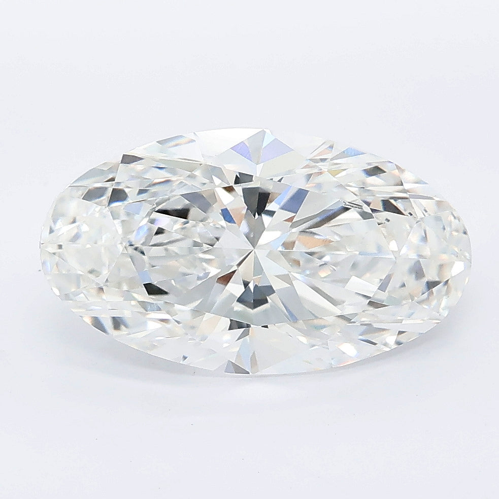 3.57 carat moval lab grown diamond E color VS1 clarity