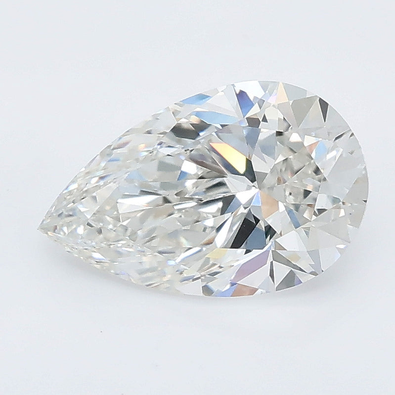 2.00 carat pear lab grown diamond F color VVS2 clarity