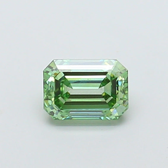 1.03 carat fancy vivid green emerald lab grown diamond VS1 clarity