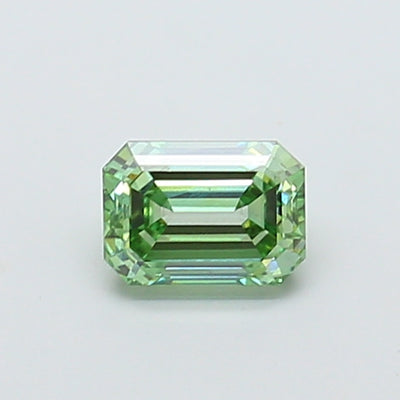 1.03 carat fancy vivid green emerald lab grown diamond VS1 clarity