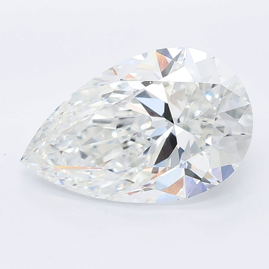 3.03 carat pear lab grown diamond E color VVS2 clarity